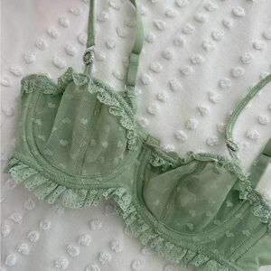 out from under green bralette